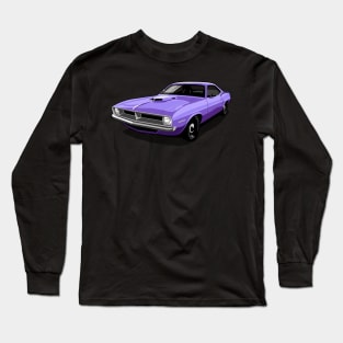 1970 Plymouth Barracuda in  In Violet Long Sleeve T-Shirt